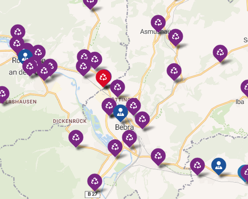 interaktive Karte der Entsorgungsorte